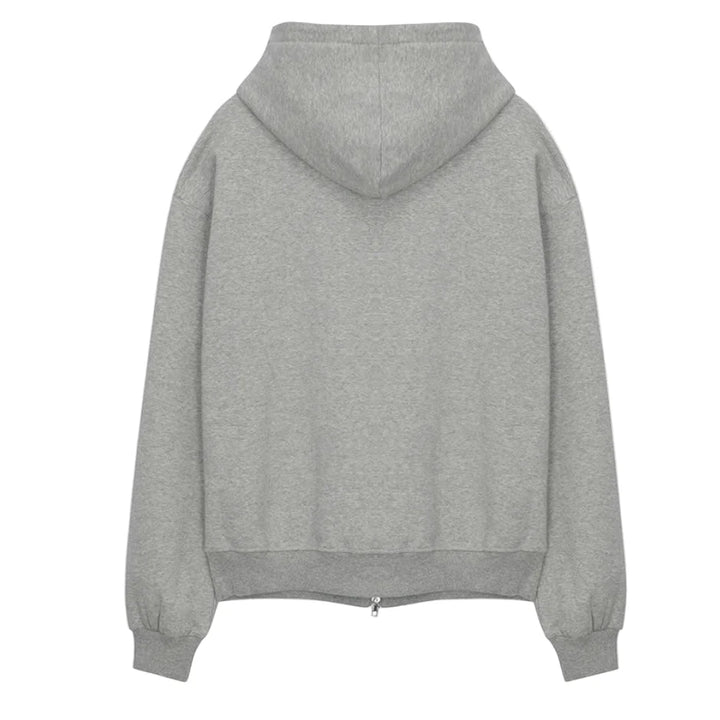 SIARR Zip Hoodie Light Grey