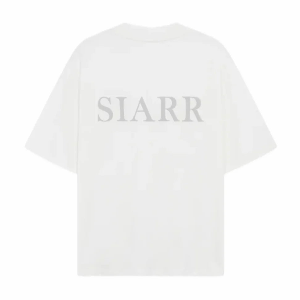 SIARR Puff T Shirt White Grey