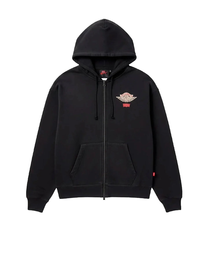 Jordan x Levis Zip Up Hoodie Washed Black