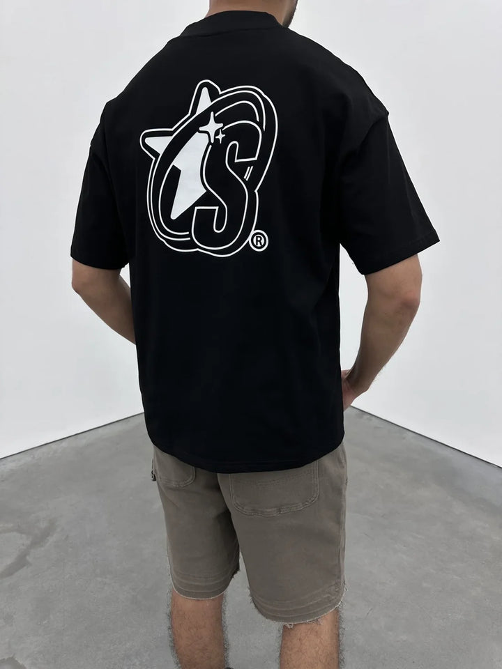 SIARR S Logo T Shirt Black
