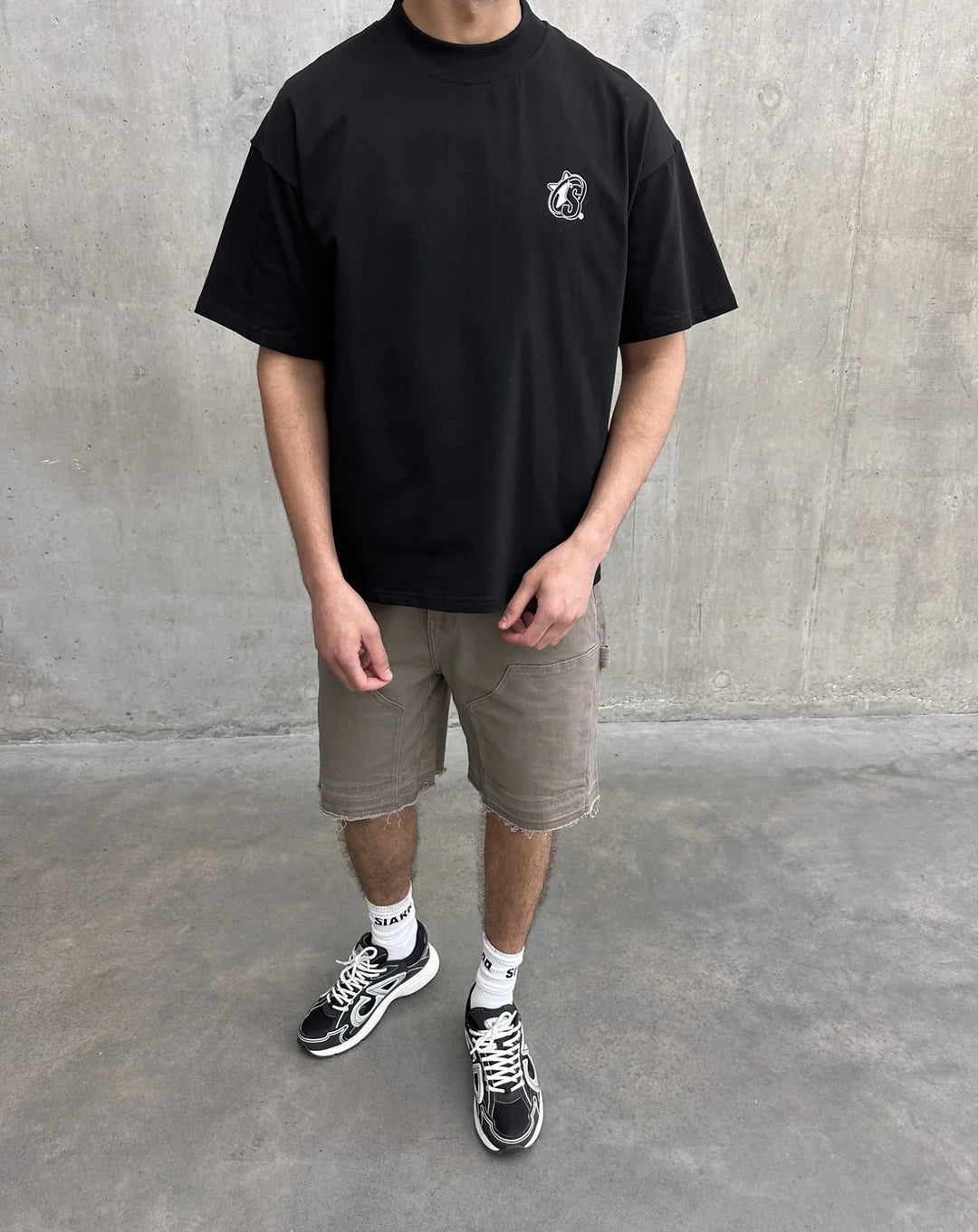 SIARR S Logo T Shirt Black