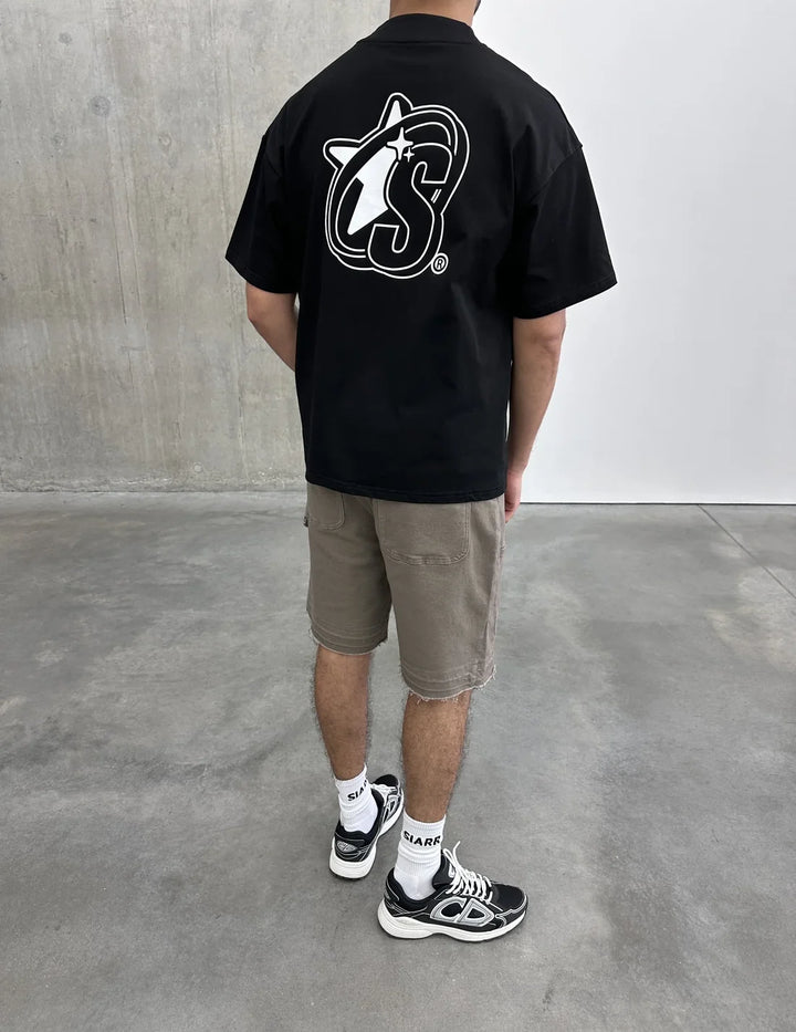 SIARR S Logo T Shirt Black