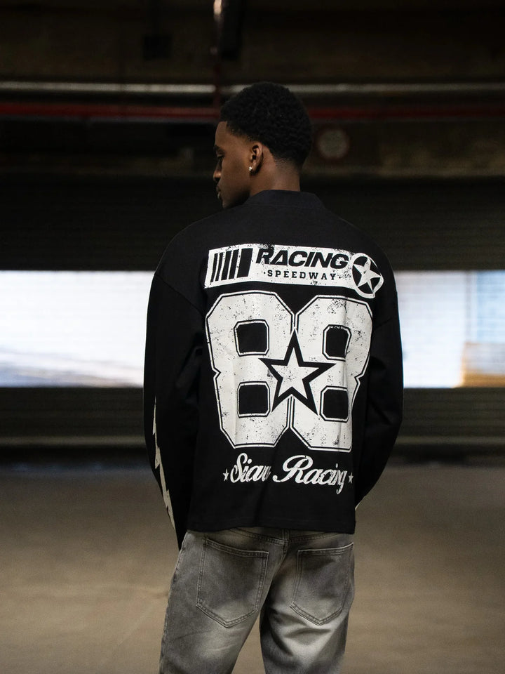 SIARR Speedway Long Sleeve T Shirt Black