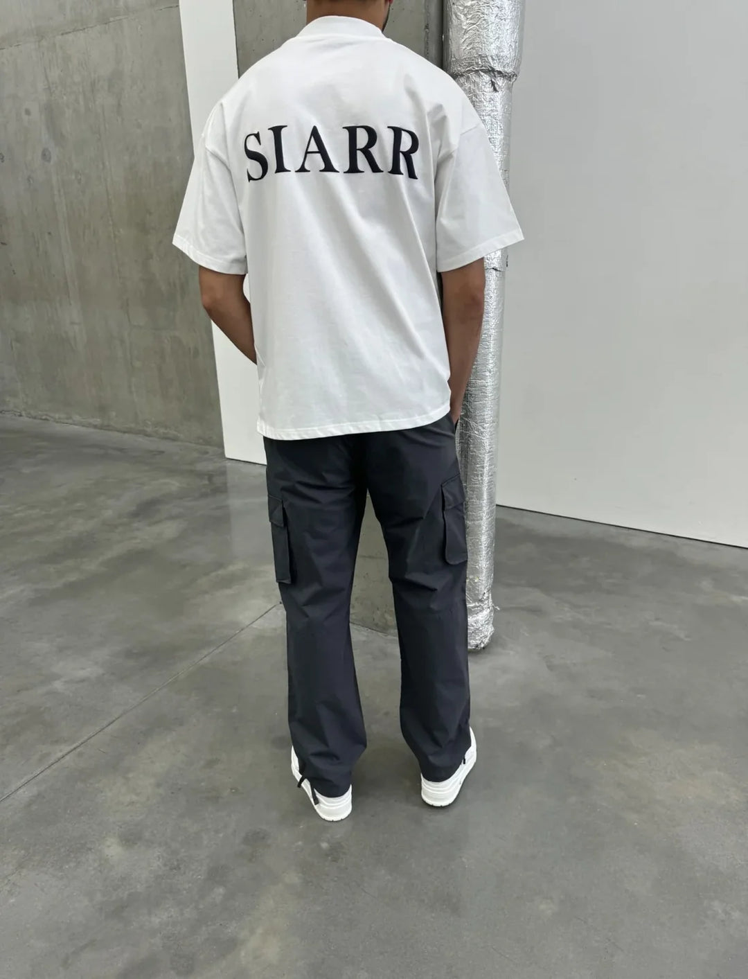 SIARR Puff T Shirt White Black