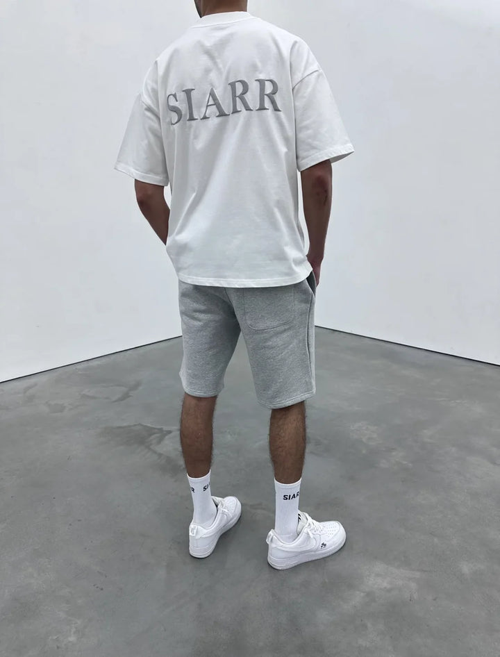 SIARR Puff T Shirt White Grey