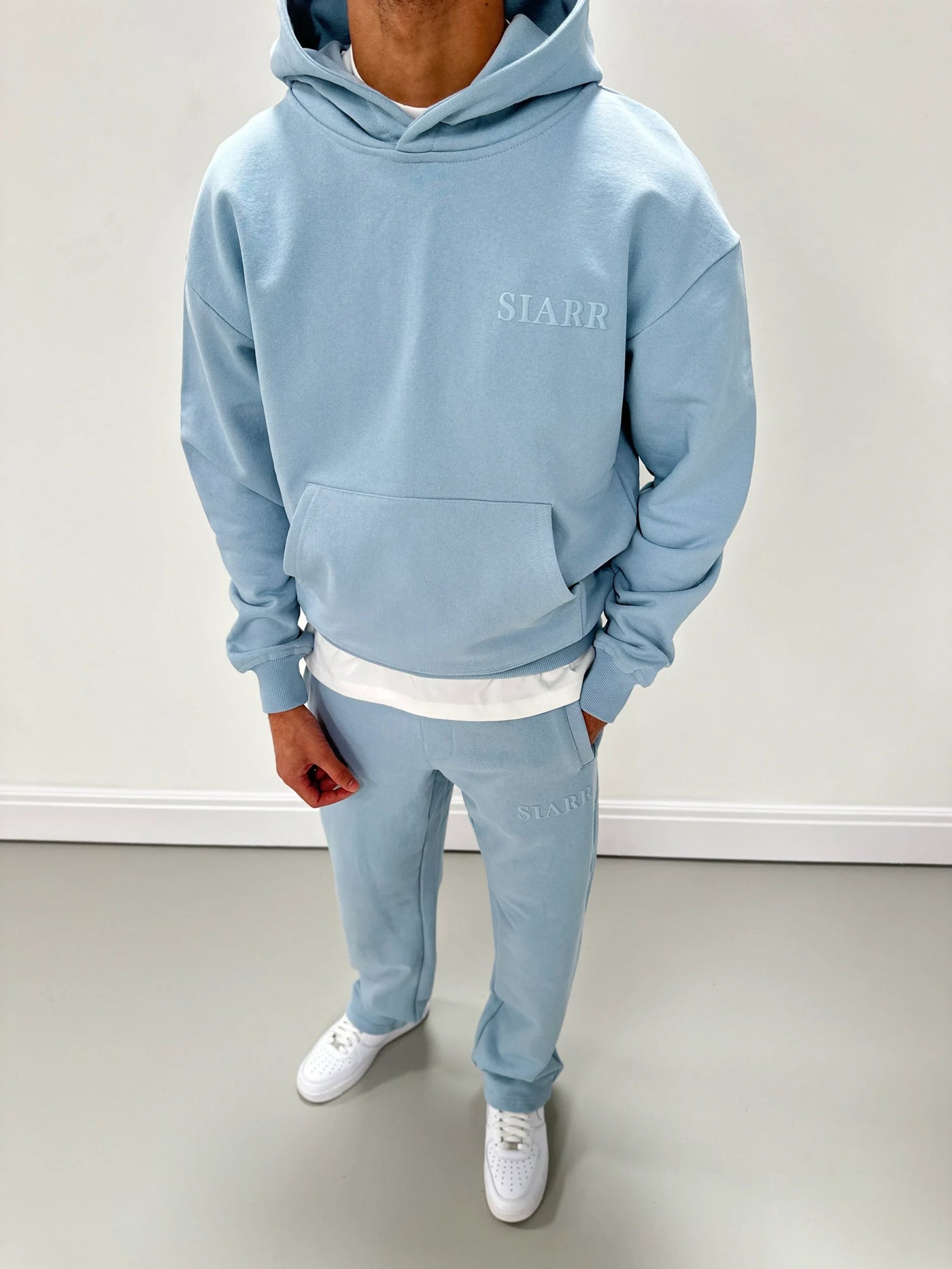 SIARR Puff Hoodie Baby Blue