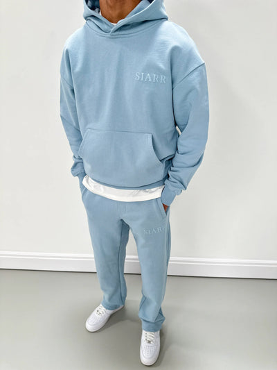 SIARR Puff Hoodie Baby Blue