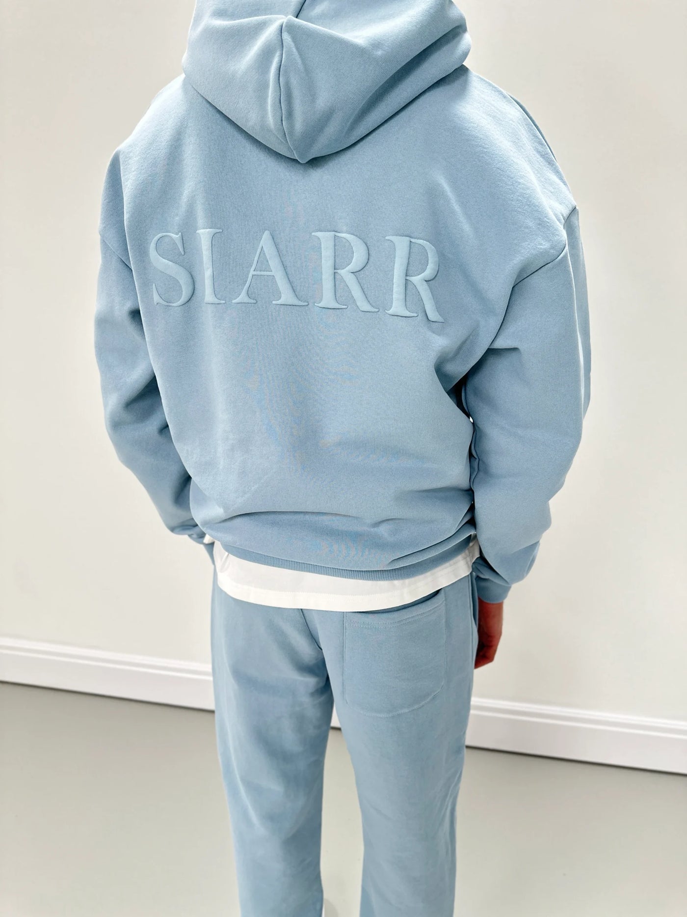 SIARR Puff Hoodie Baby Blue