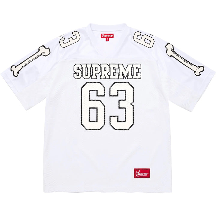 Supreme Football Jersey Bones White