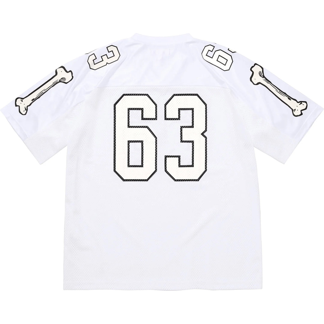 Supreme Football Jersey Bones White