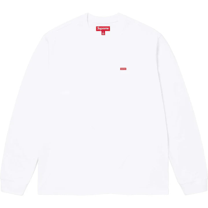 Supreme T Shirt Long Sleeve Small Box Logo White – Flip Supply