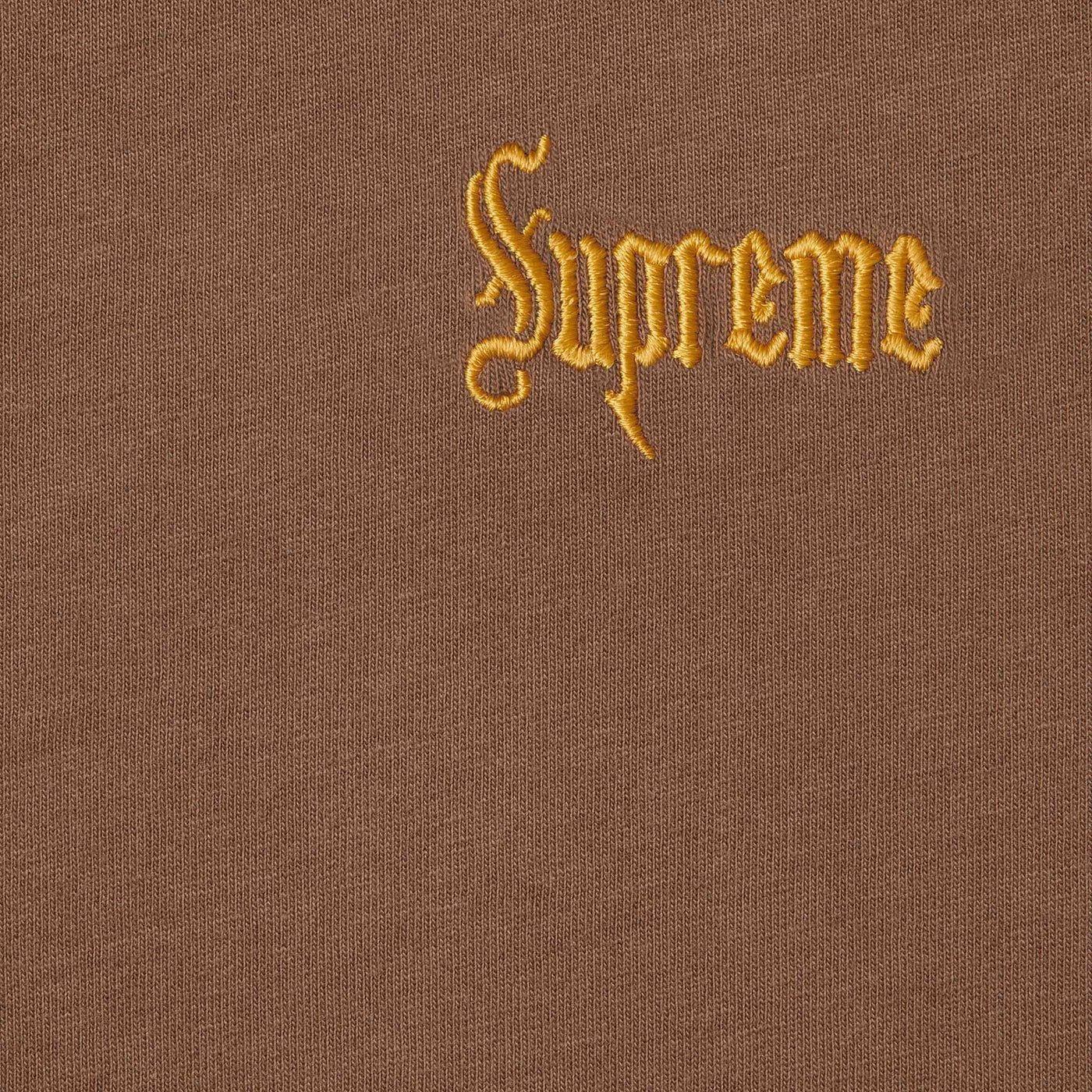 Supreme T Shirt Old English Brown