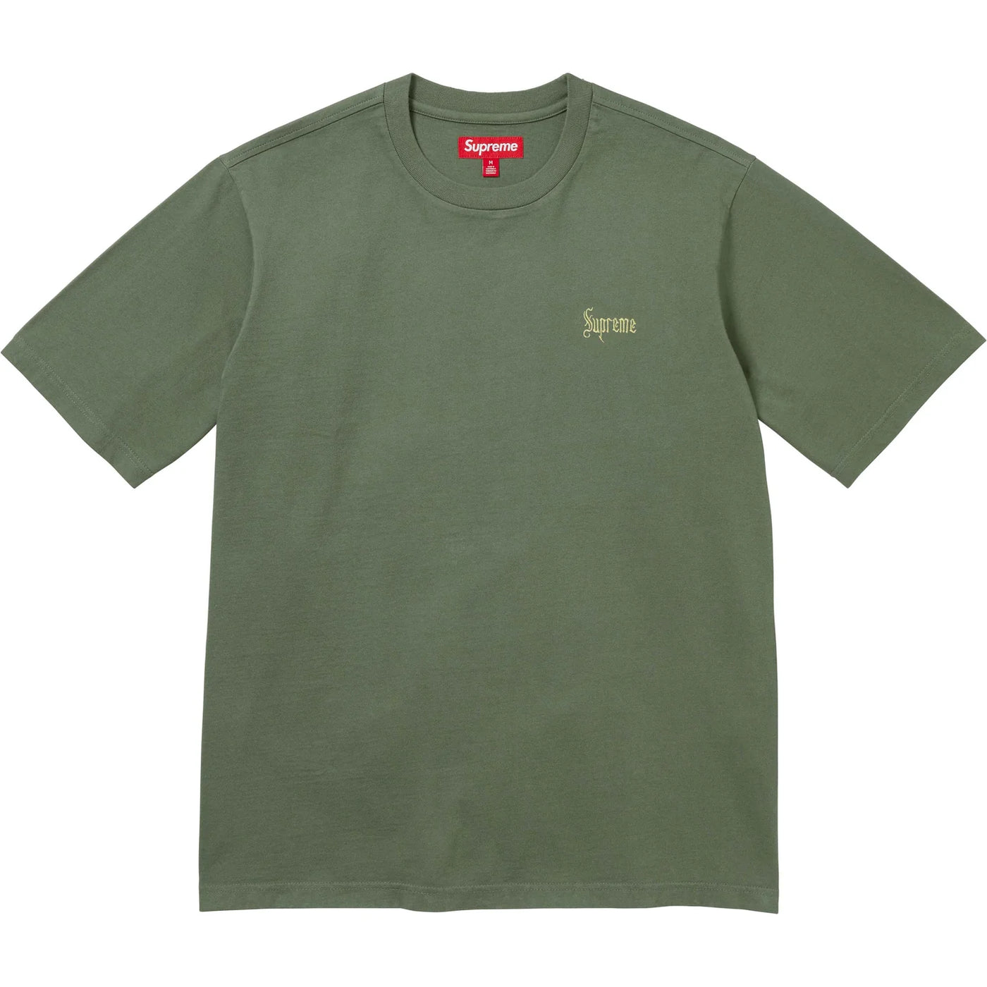 Supreme T Shirt Old English Olive Green