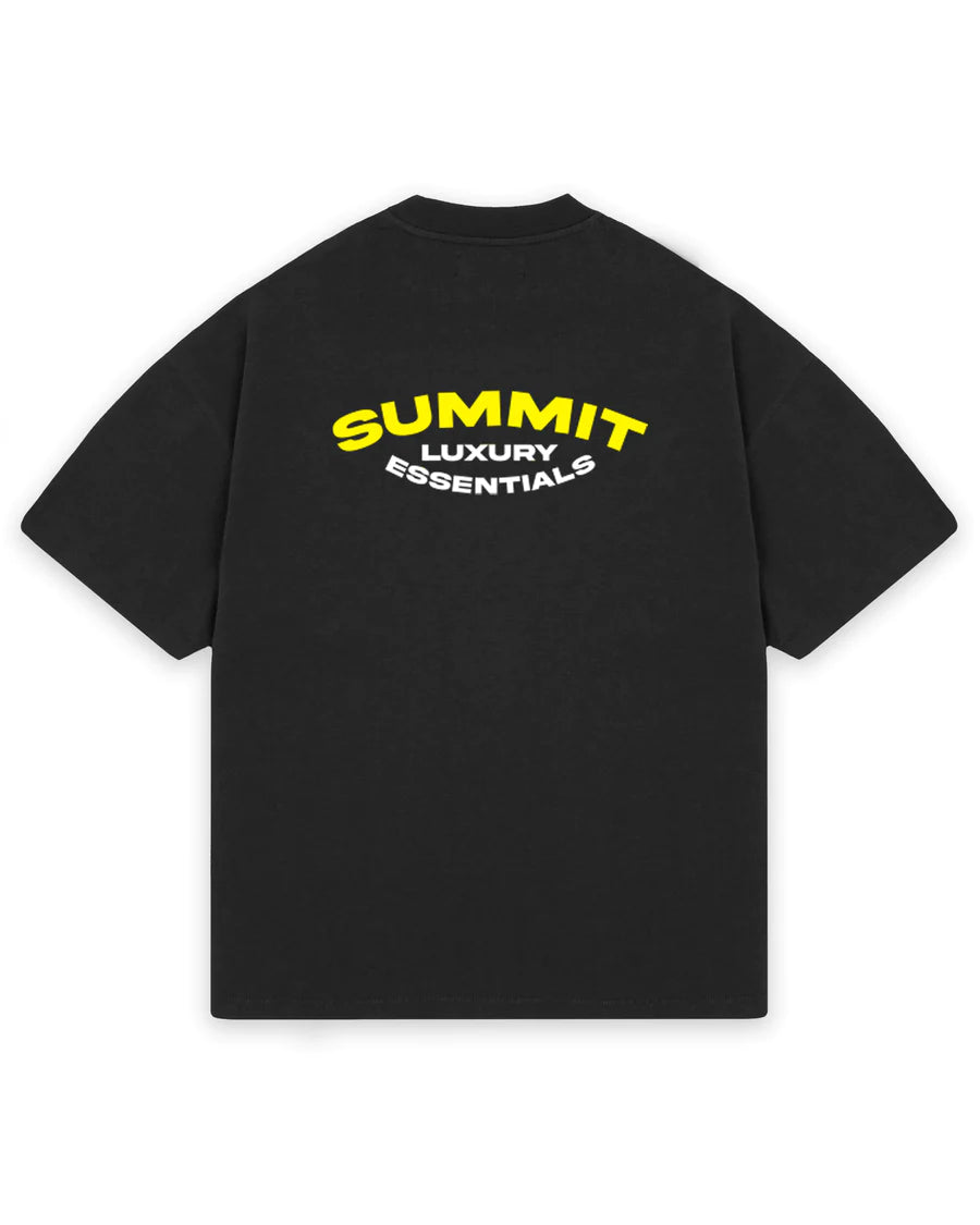 Summit T Shirt Luxury Essentials Black