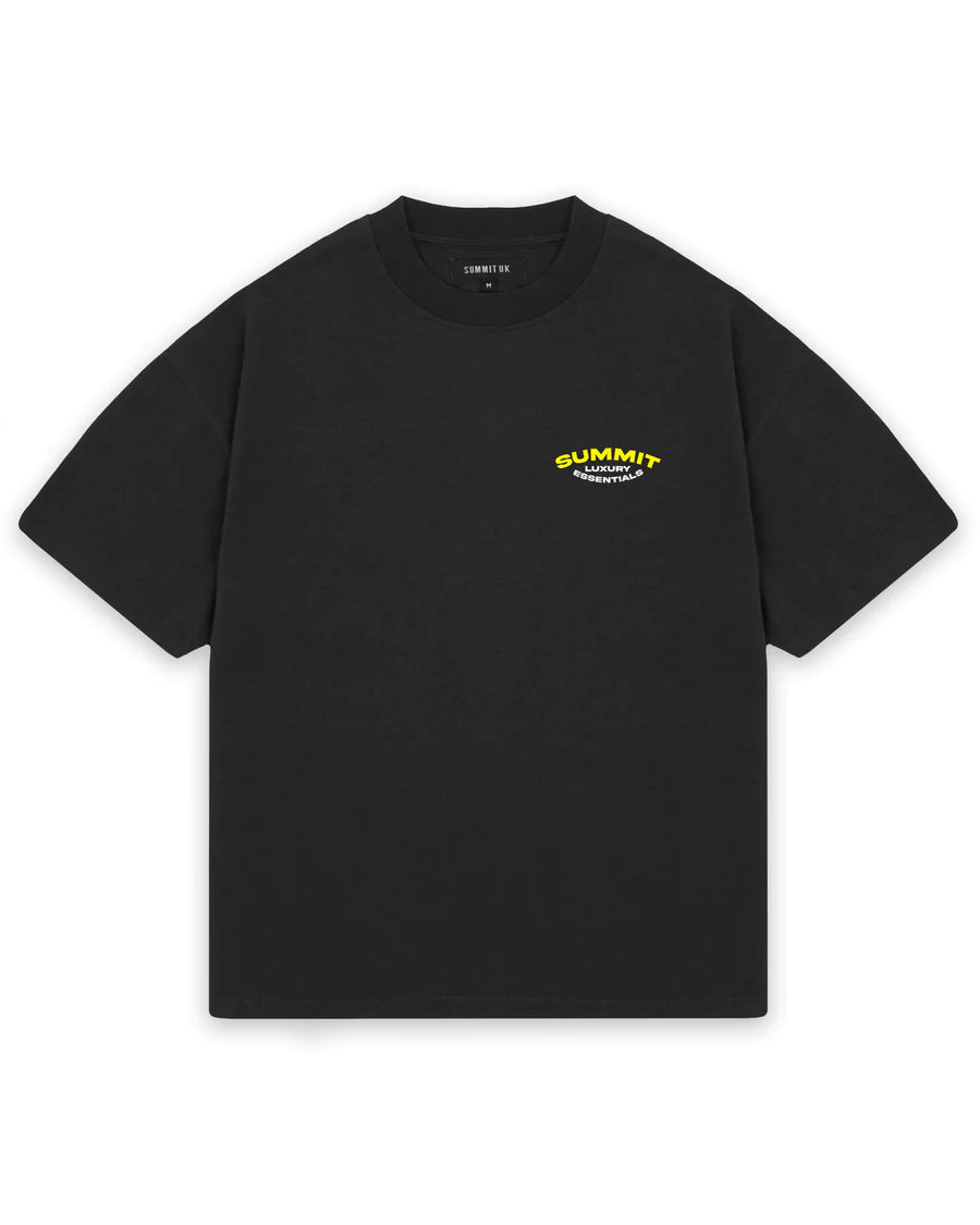 Summit T Shirt Luxury Essentials Black