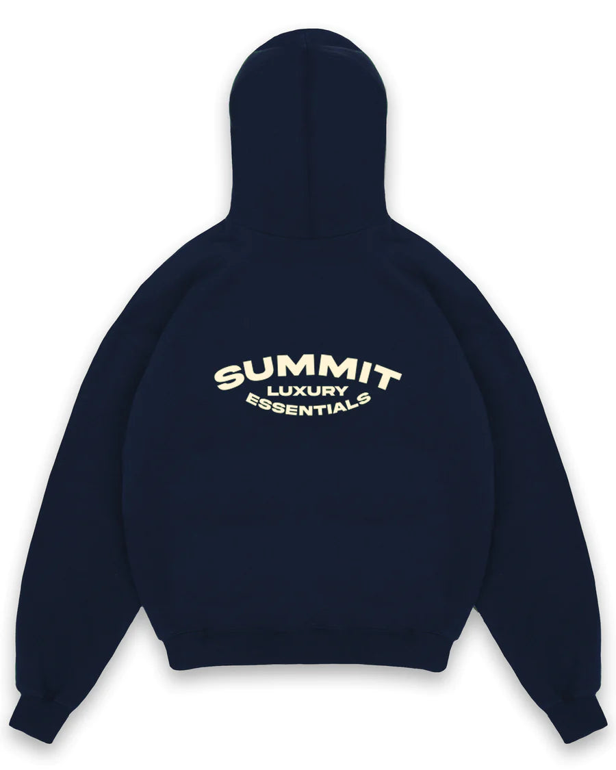 Summit Hoodie Luxury Essentials Navy