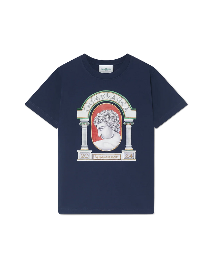Casablanca T Shirt La Medailee Navy