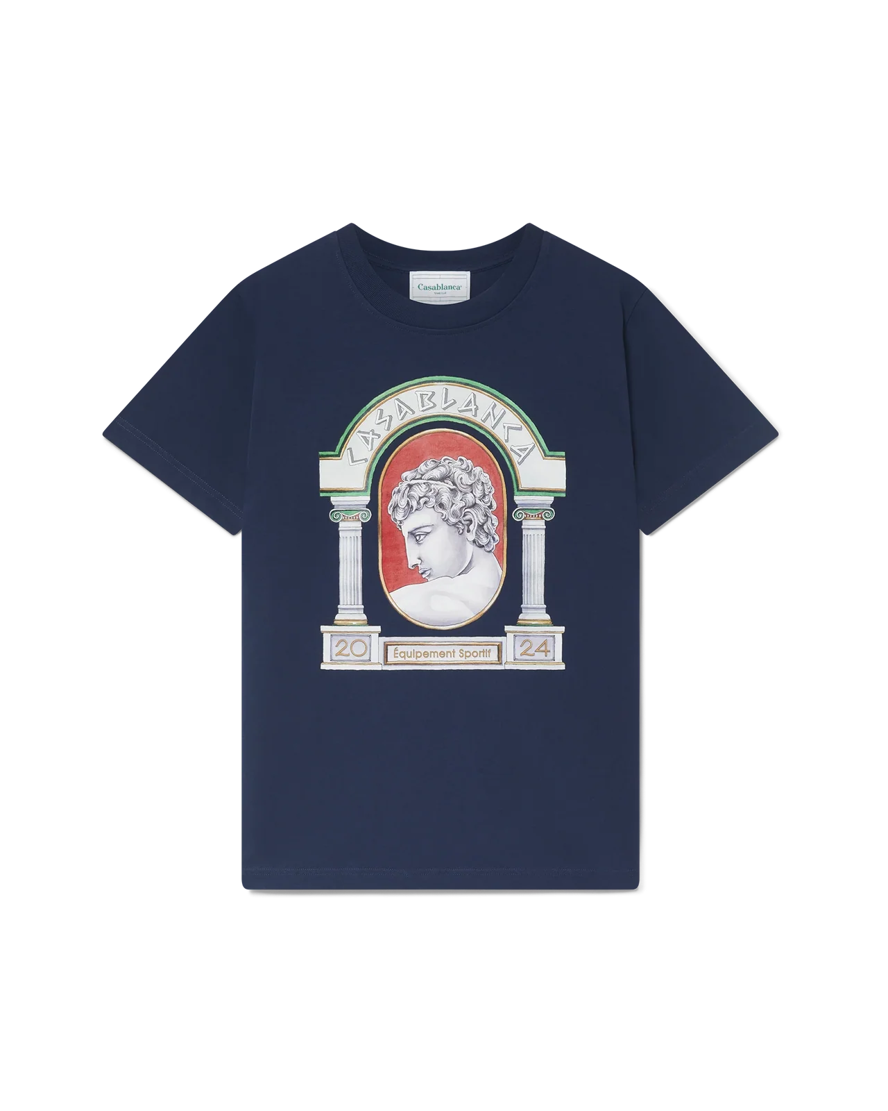 Casablanca T Shirt La Medailee Navy