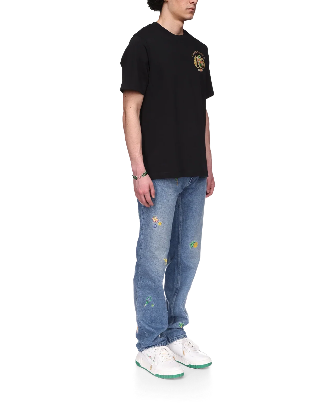 Casablanca T Shirt Joyeaux D'Afrique Tennis Club Black