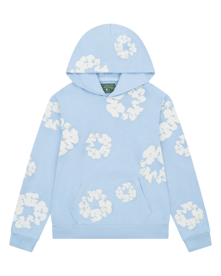 Denim Tears Hoodie Cotton Wreath Powder Blue