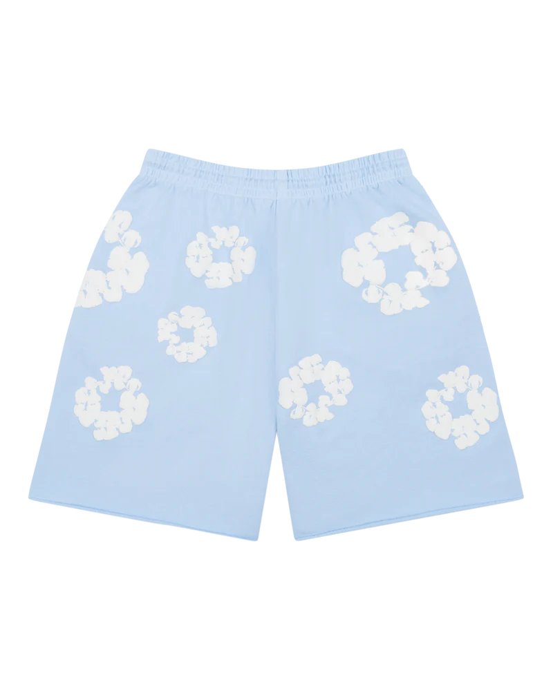 Denim Tears Shorts Cotton Wreath Powder Blue