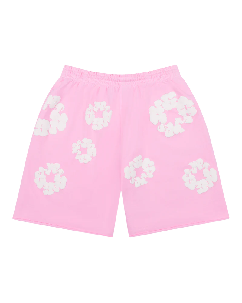 Denim Tears Shorts Cotton Wreath Powder Pink
