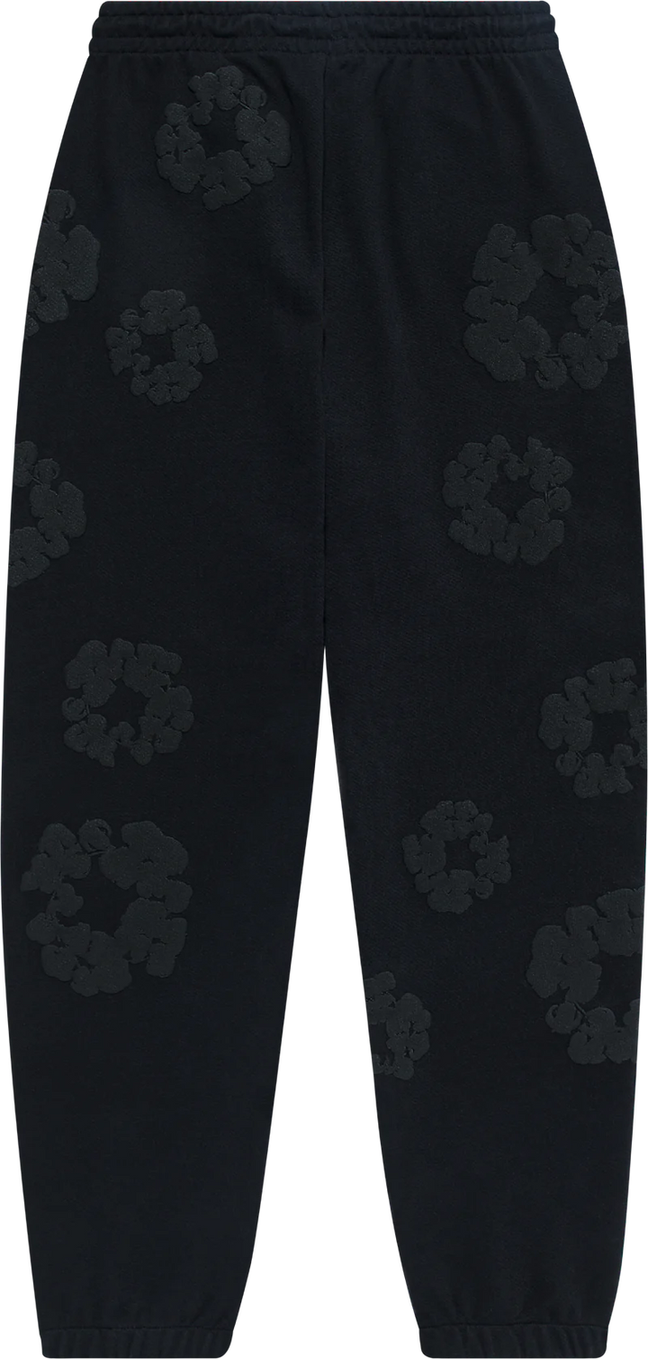 Denim Tears Sweatpants Cotton Wreath Black Monochrome