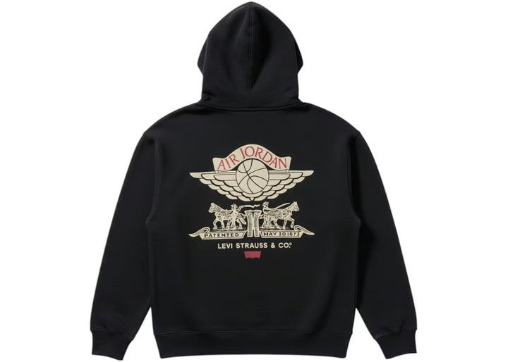 Jordan x Levis Zip Up Hoodie Washed Black