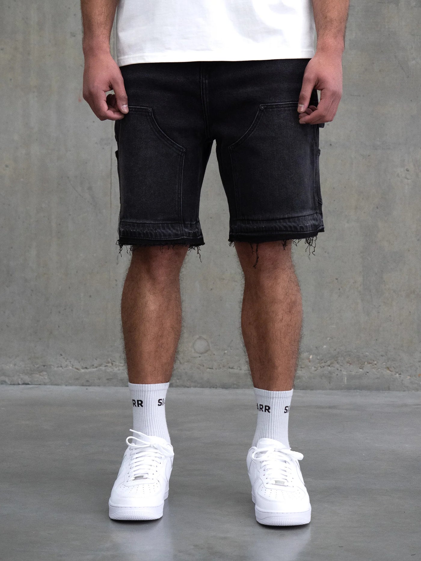 SIARR Carpenter Shorts Black