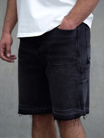 SIARR Carpenter Shorts Black