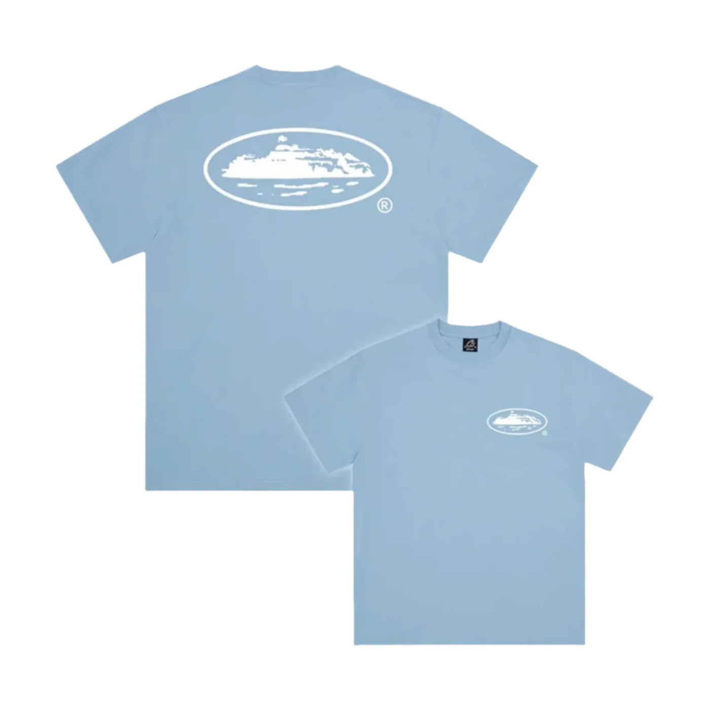 Corteiz T Shirt OG Island Alcatraz Baby Blue