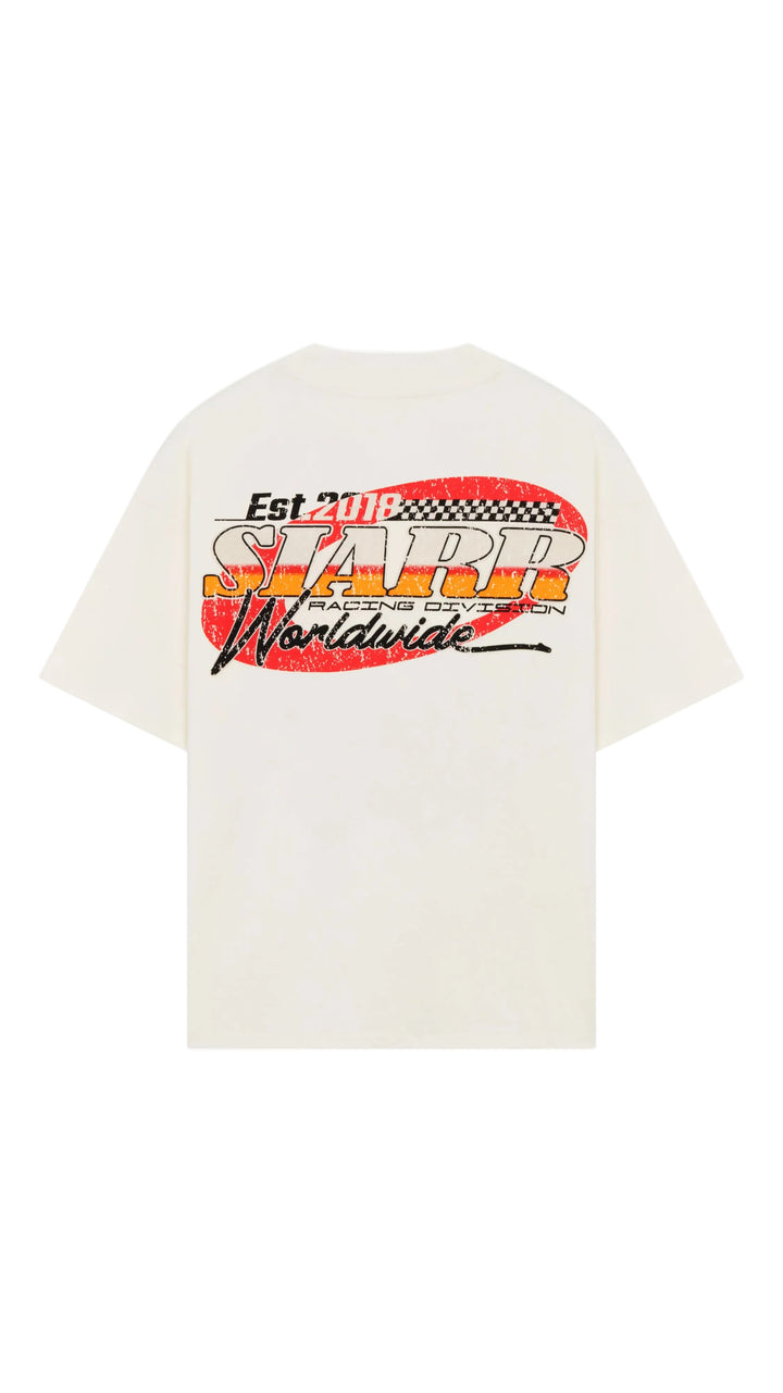 SIARR Racing T Shirt Off White