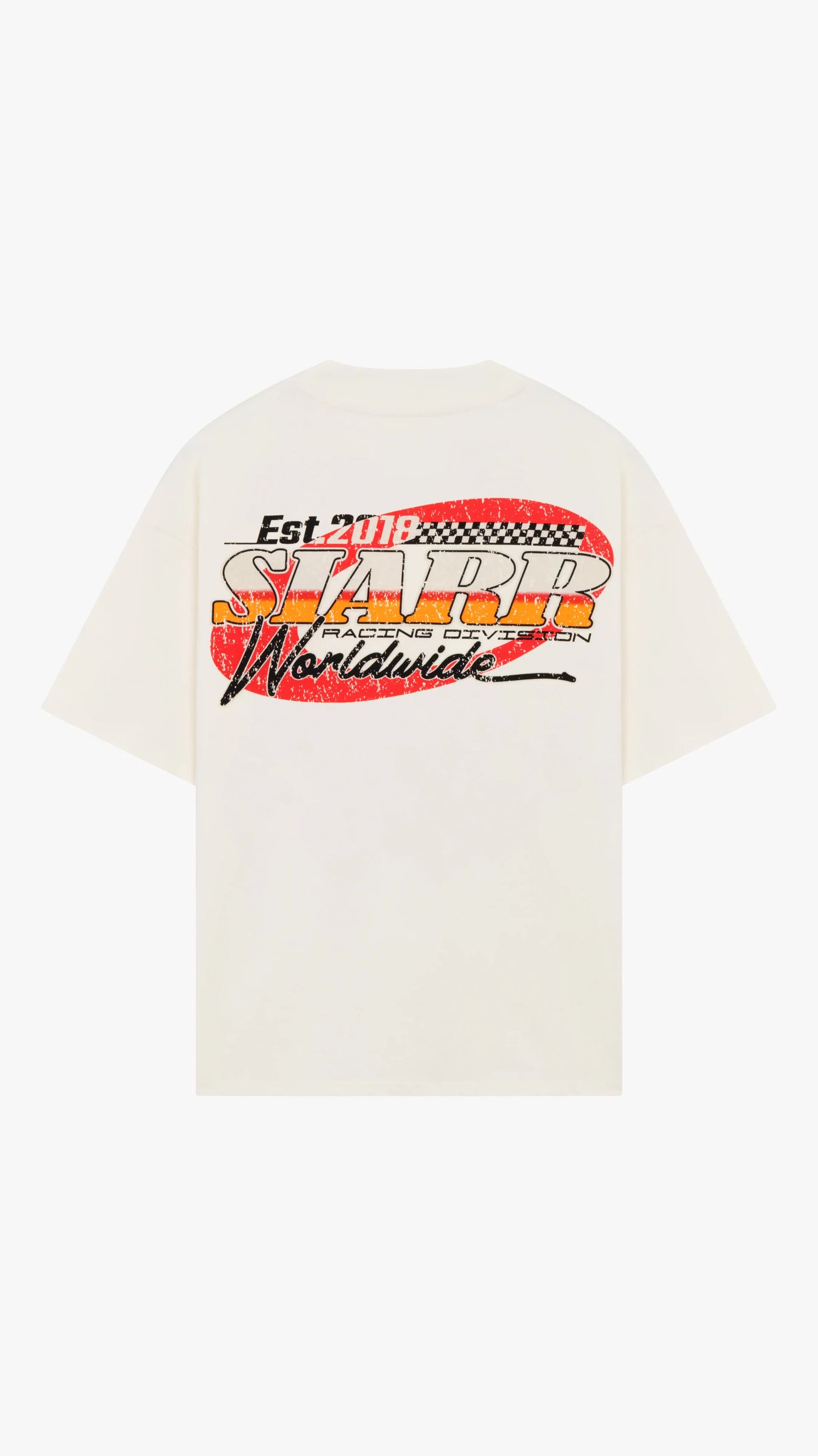 SIARR Racing T Shirt Off White