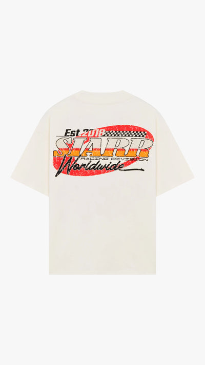 SIARR Racing T Shirt Off White