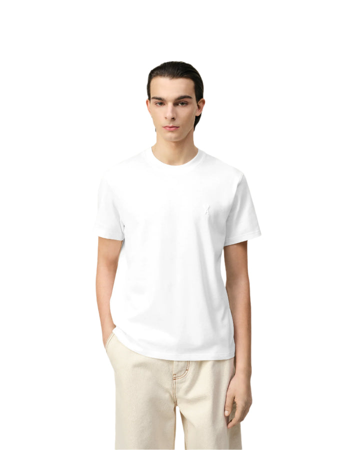 Ami Paris T Shirt Embossed Off White