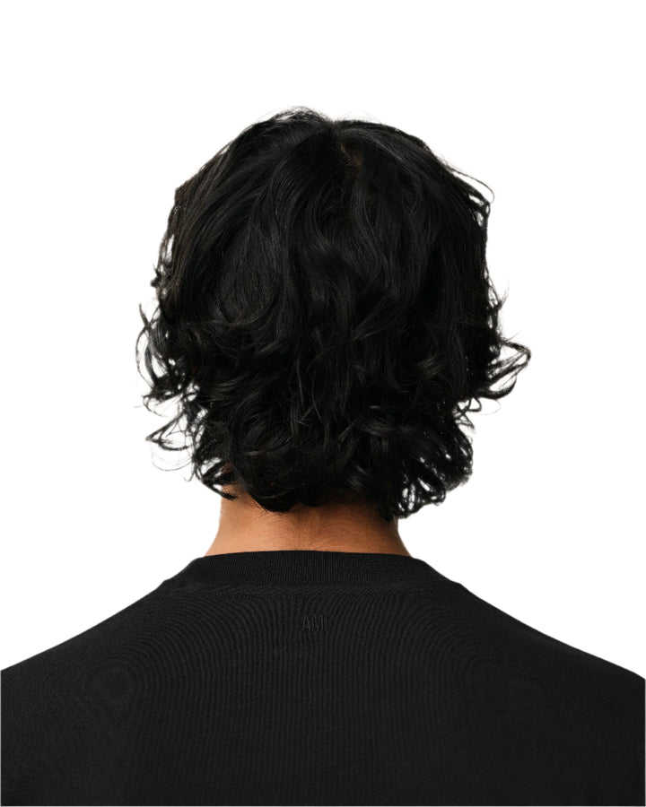 Ami Paris T Shirt Embossed Black