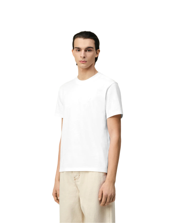 Ami Paris T Shirt Embossed Off White