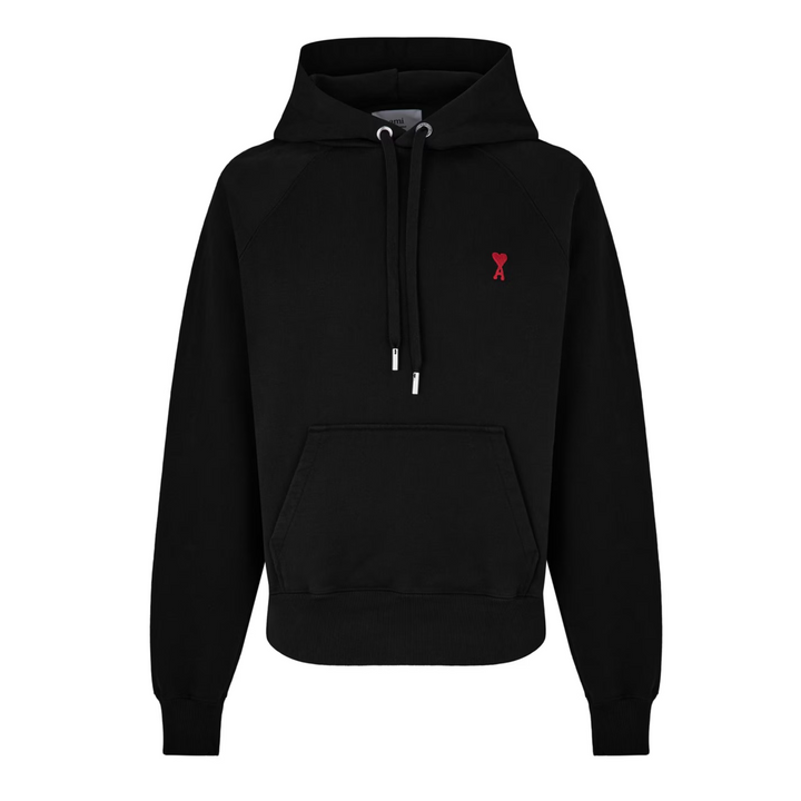 Ami Paris Hoodie Ami De Coeur Black