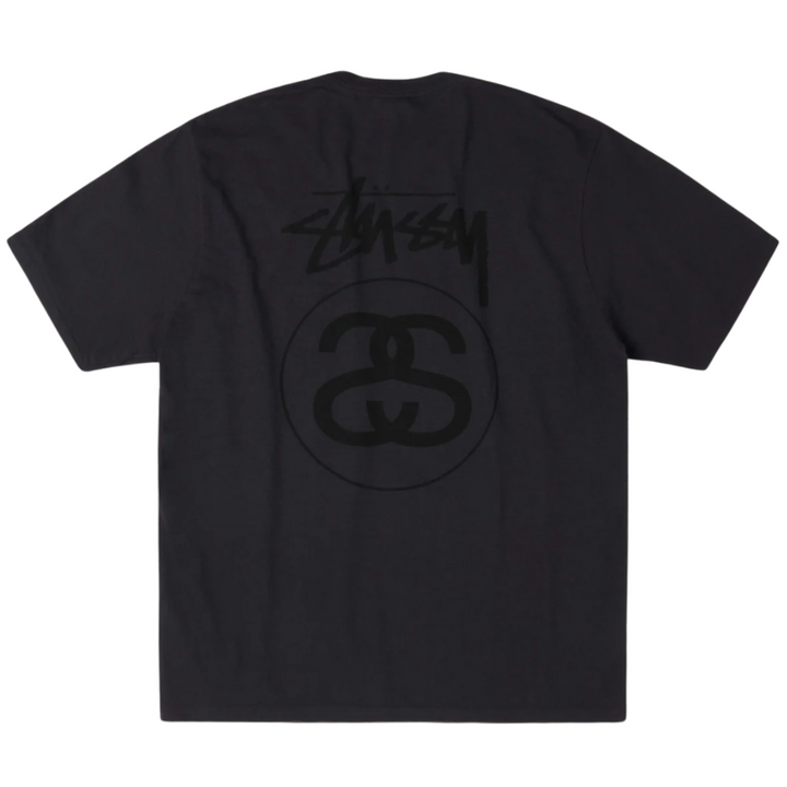 Stussy T Shirt Sock Link Pigment Dyed Black
