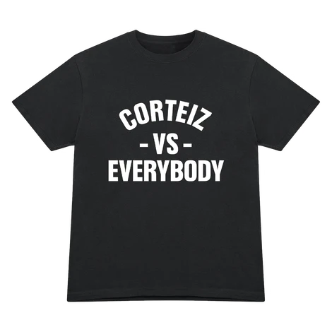 Corteiz T Shirt vs Everybody Black