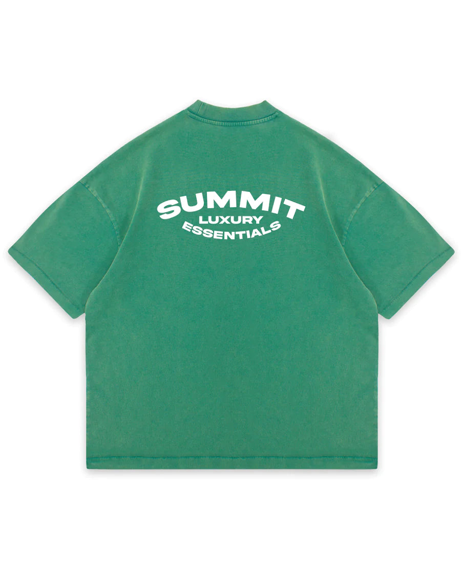 Summit T Shirt Luxury Essentials Washed Green