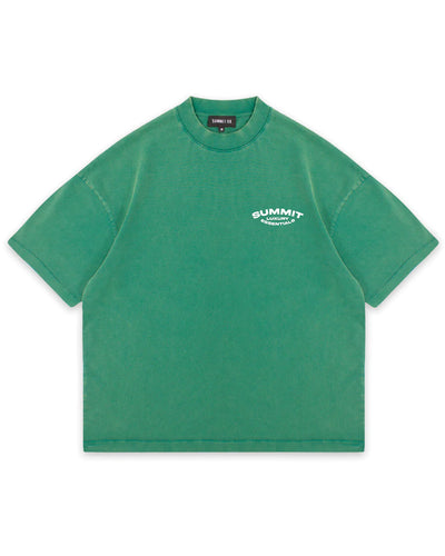 Summit T Shirt Luxury Essentials Washed Green
