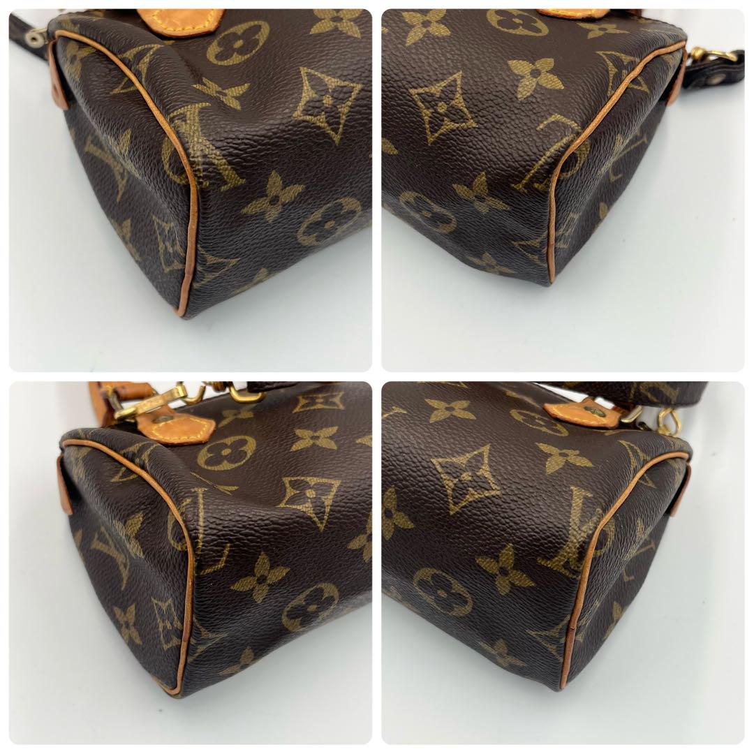 Louis Vuitton Nano Speedy Monogram Canvas With Strap (Preloved)