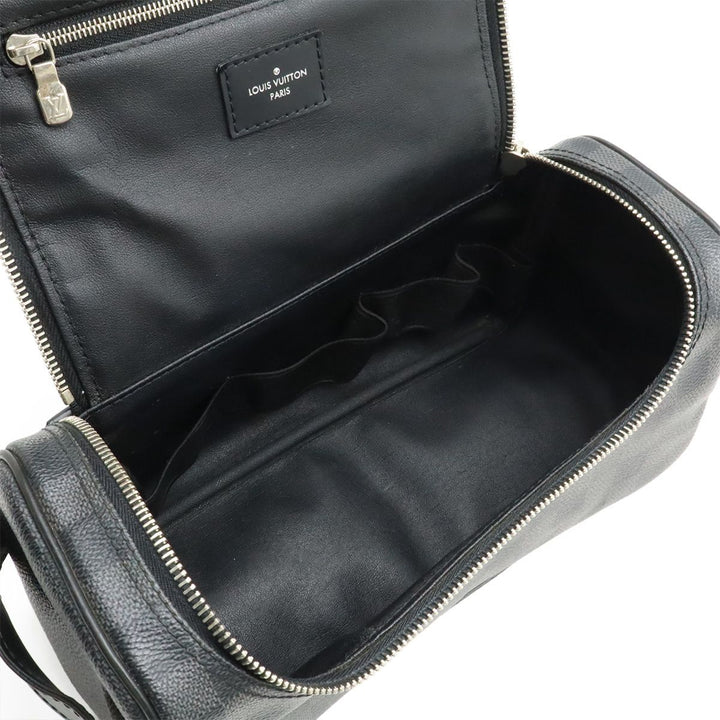 Louis Vuitton Wash Bag Damier Graphite Canvas Black (Preloved)