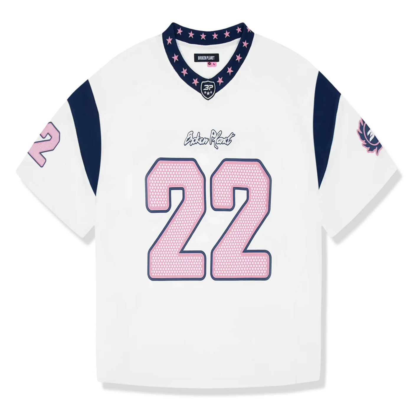 Broken Planet Jersey All Star League White Navy Pink