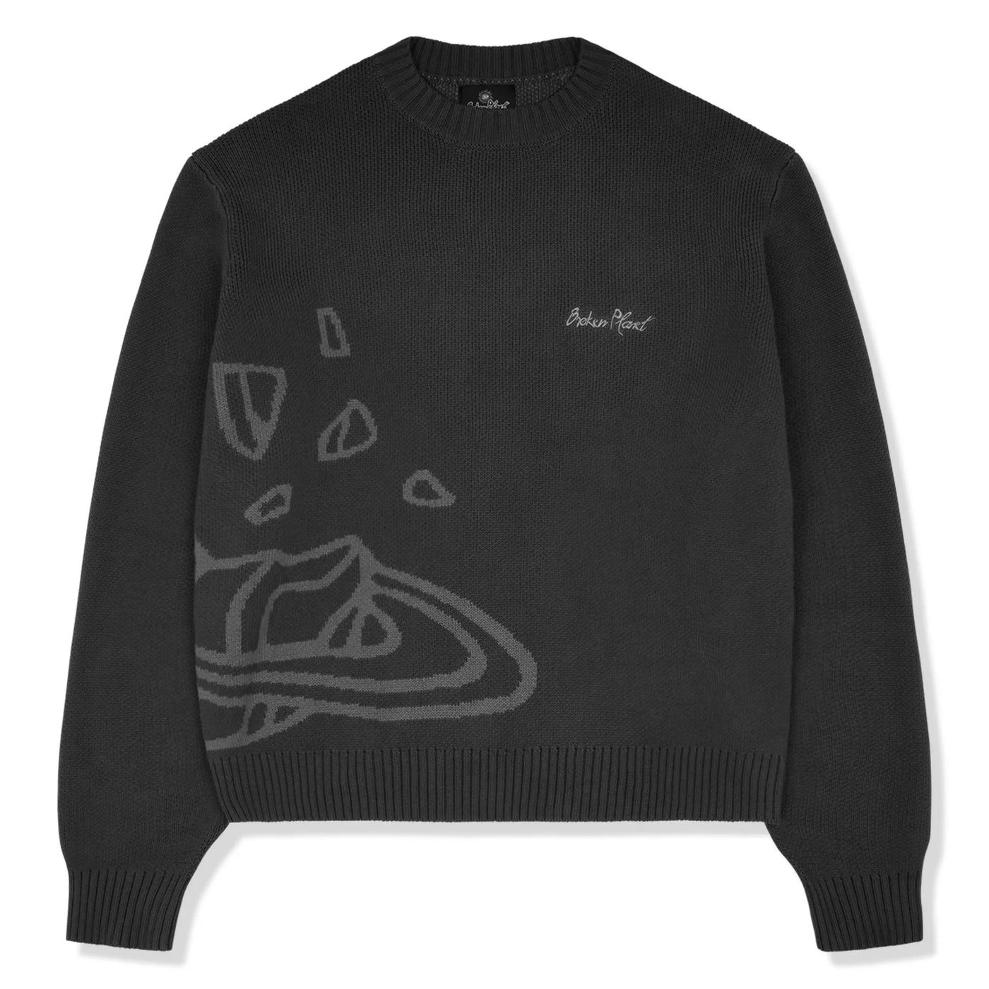 Broken Planet Market Knit Sweater Midnight Black