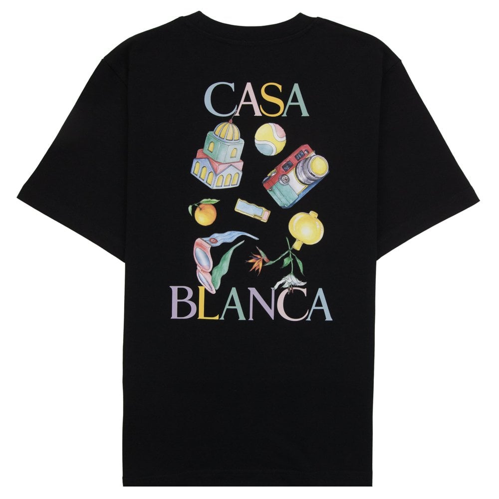 Casablanca T Shirt Objets En Vrac Black