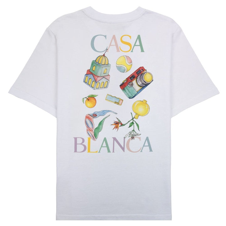 Casablanca T Shirt Objets En Vrac White