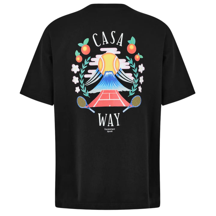 Casablanca T Shirt Casa Way Mountain Black