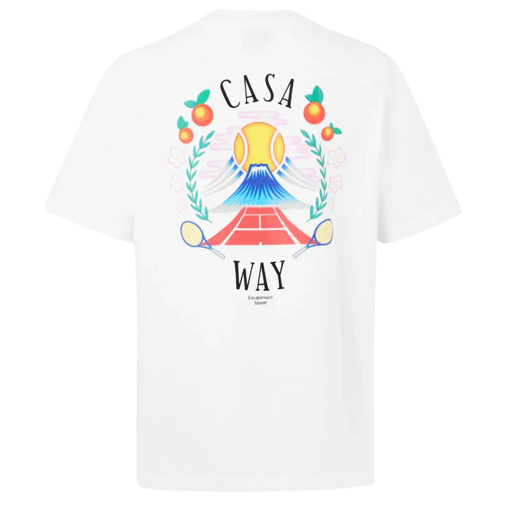 Casablanca T Shirt Casa Way Mountain White